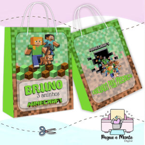 Sacolinha Personalizada Minecraft