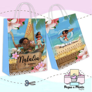 Sacolinha Personalizada Moana Adulta