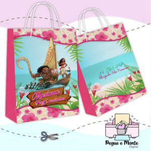 Sacolinha Personalizada Moana Adulta
