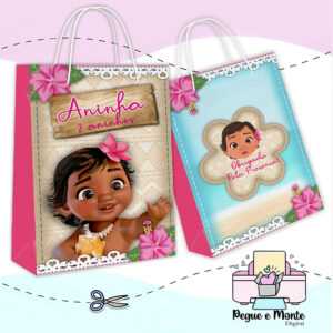 Sacolinha Personalizada Moana Baby