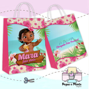 Sacolinha Personalizada Moana Baby