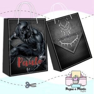 Sacolinha Personalizada Pantera Negra