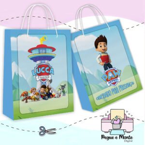 Sacolinha Personalizada Patrulha Canina