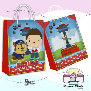 Sacolinha Personalizada Patrulha Canina