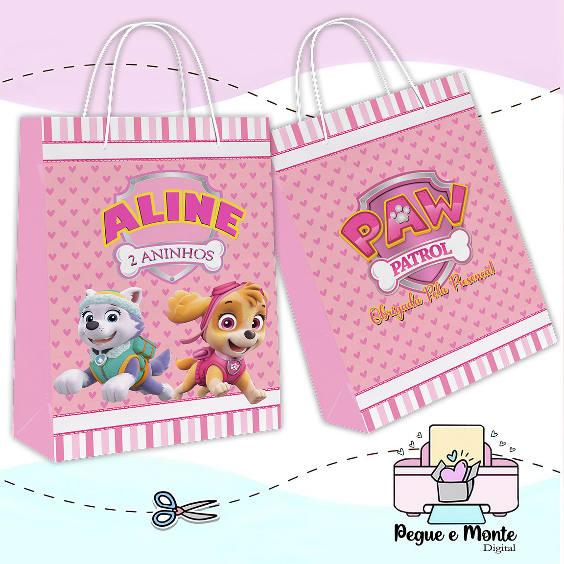 Sacolinha Personalizada Everest e Skye