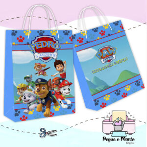Sacolinha Personalizada Patrulha Canina