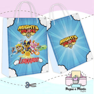 Sacolinha Personalizada Patrulha Canina Filhotes