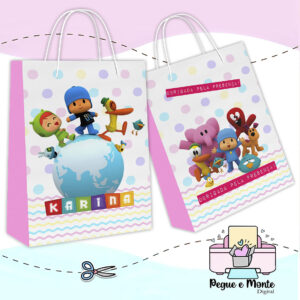 Sacolinha Personalizada Pocoyo Menina