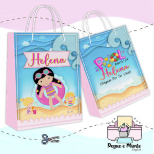 Sacolinha Personalizada Pool Party Manina