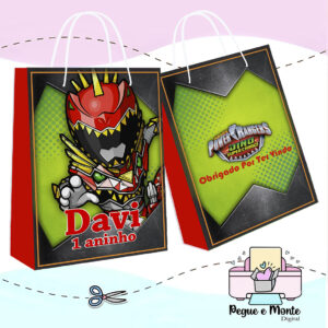 Sacolinha Personalizada Power Ranger
