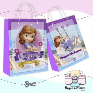 Sacolinha Personalizada Princesa Sofia