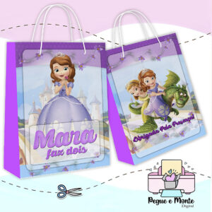 Sacolinha Personalizada Princesa Sofia