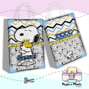Sacolinha Personalizada Snoopy