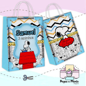 Sacolinha Personalizada Snoopy