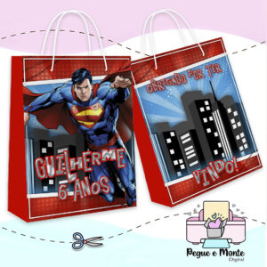 Sacolinha Personalizada Super Homem