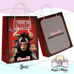 Sacolinha Personalizada Touro Ferdinando