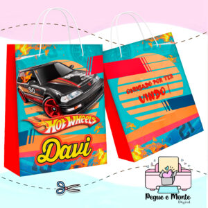 Sacolinha Personalizada Carrinhos