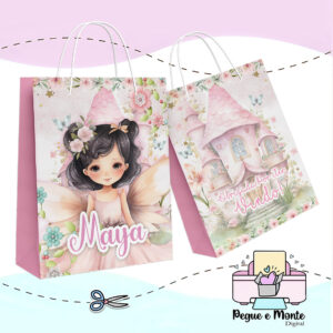 Sacolinha Personalizada Jardim das Fadas