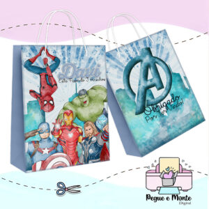Sacolinha Personalizada Avangers