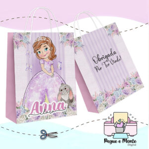 Sacolinha Personalizada Princesa Sofia