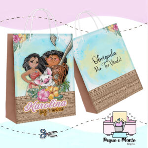 Sacolinha Personalizada Moana