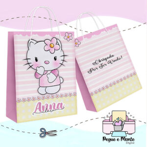Sacolinha Personalizada Hello Kitty