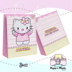 Sacolinha Personalizada Hello Kitty