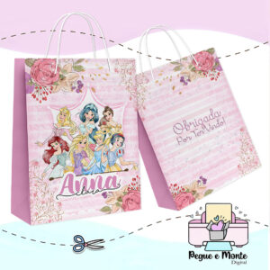 Sacolinha Personalizada As Princesas