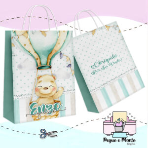 Sacolinha Personalizada Chá de Fraldas