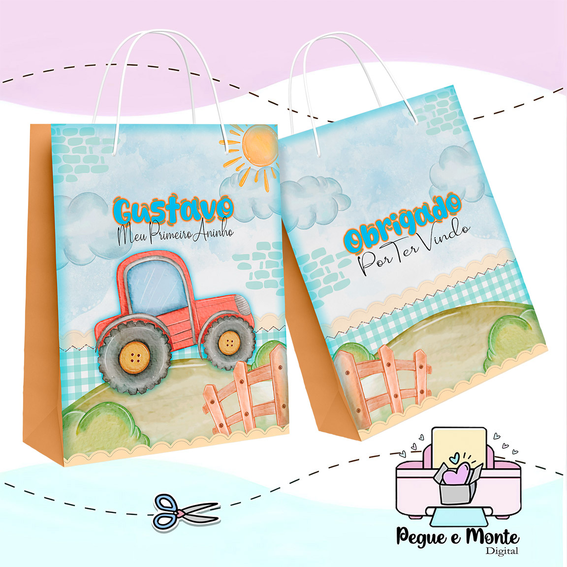 Sacolinha Personalizada Trator