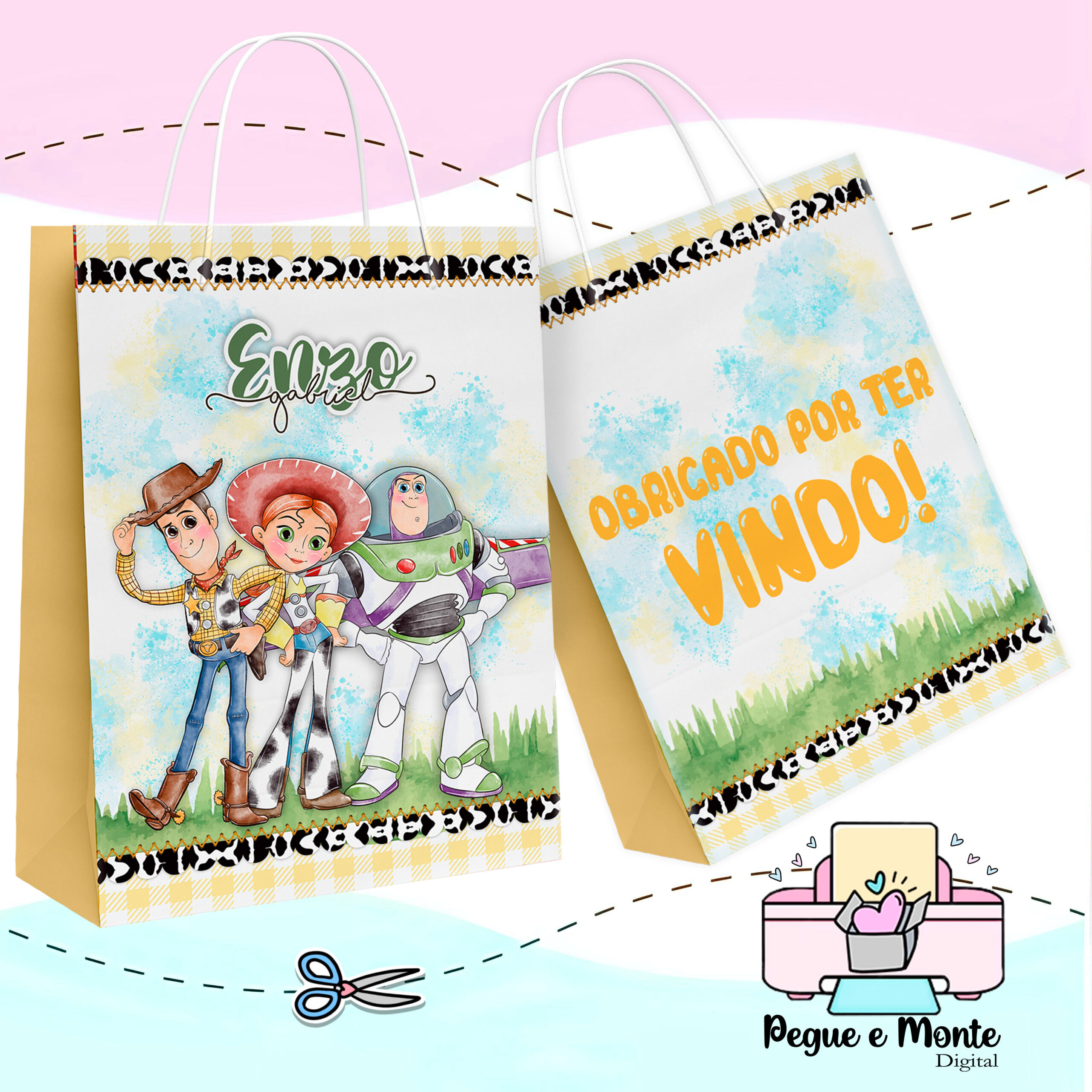 Sacolinha Personalizada Toy Story