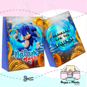 Sacolinha Personalizada Sonic