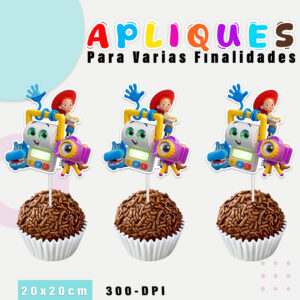 Aplique com borda branca Toy Story 5