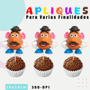 Aplique com borda branca Toy Story 5