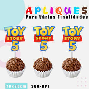 Aplique com borda branca Toy Story 5