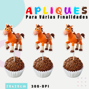 Aplique com borda branca Toy Story 5
