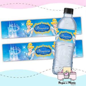 Rótulo para água mineral 500ml Cinderela