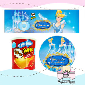 Rótulo para Batata Pringles Cinderela