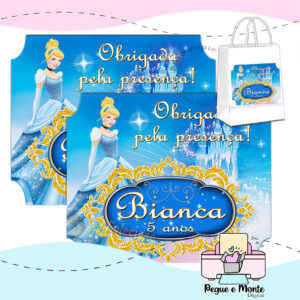 Rótulo para Sacolinha Cinderela