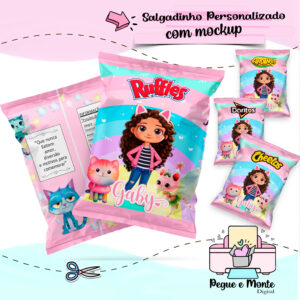 Saquinho para Salgadinho Personalizado Gabby